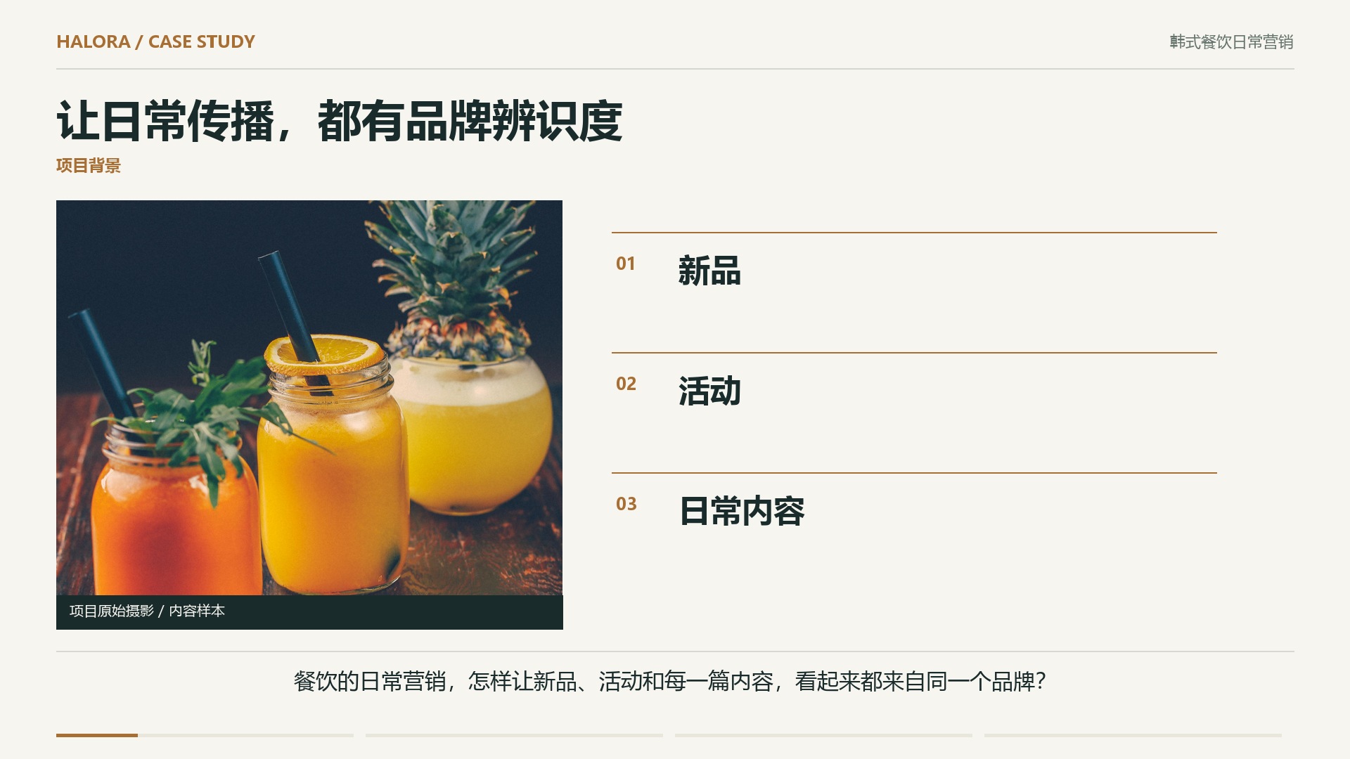 韩式餐饮日常营销