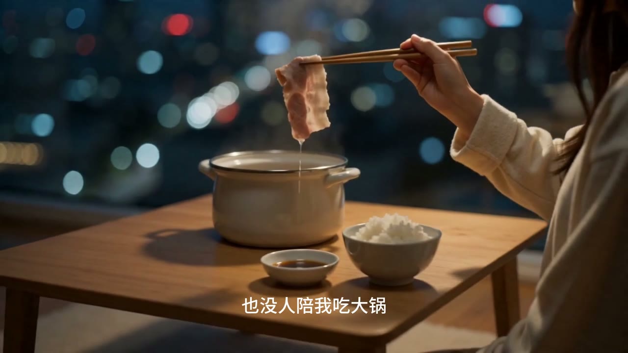 火锅品牌短片画面，用产品特写和氛围建立食欲表达
